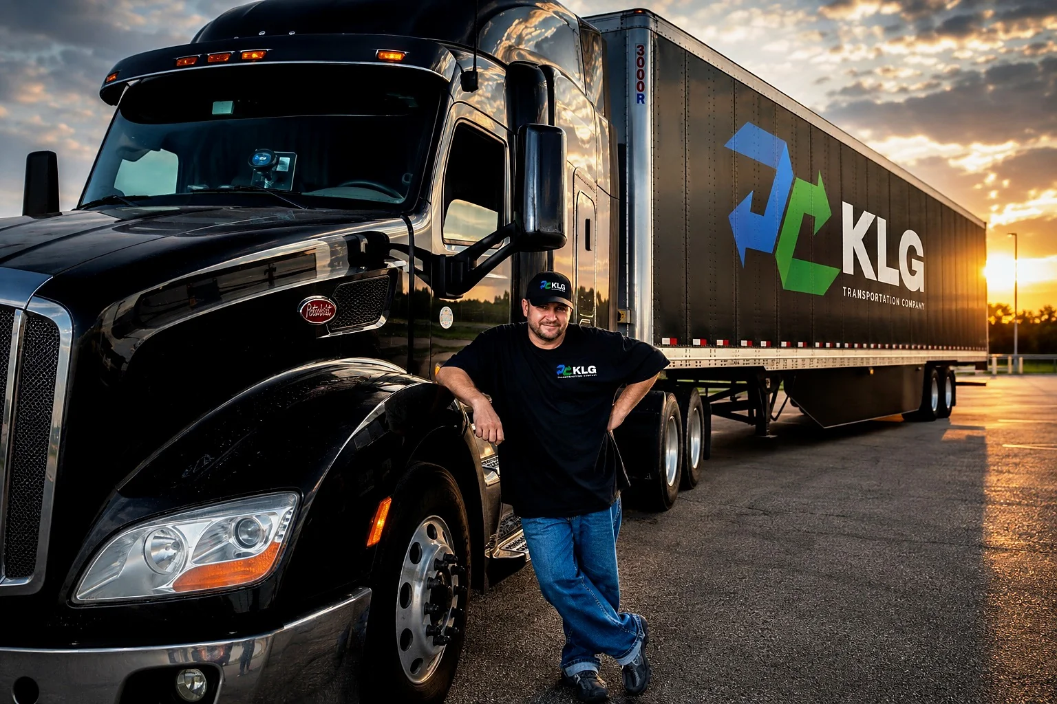 KLG owner-operator driver with his truck